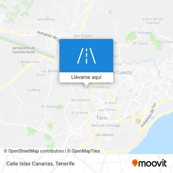 Mapa Calle Islas Canarias