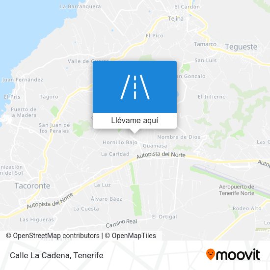 Mapa Calle La Cadena