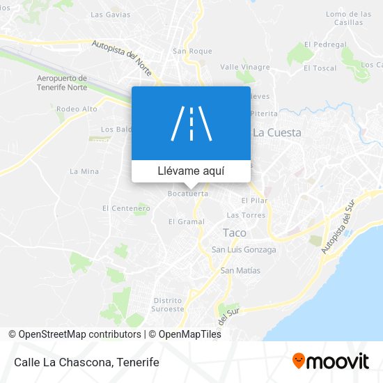 Mapa Calle La Chascona