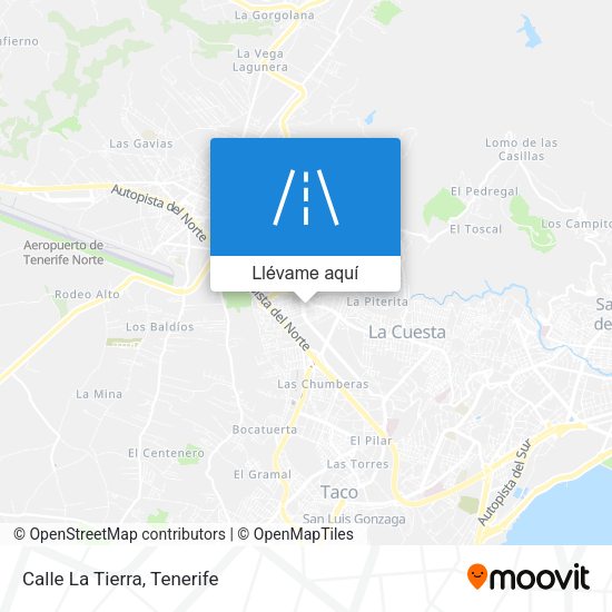 Mapa Calle La Tierra