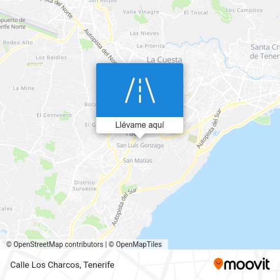 Mapa Calle Los Charcos