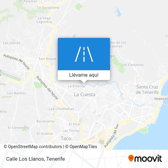 Mapa Calle Los Llanos