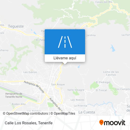 Mapa Calle Los Rosales