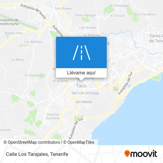 Mapa Calle Los Tarajales