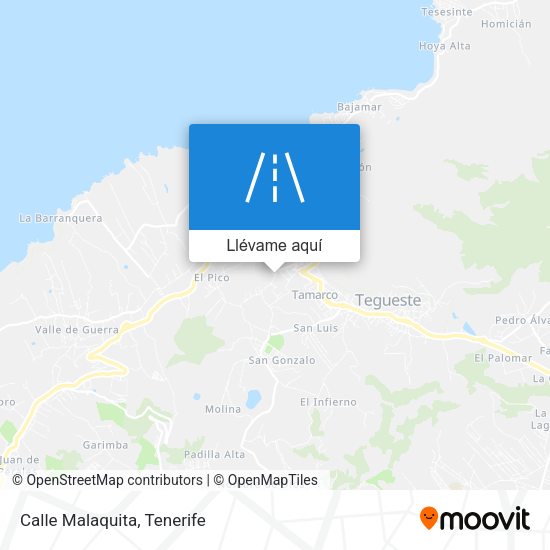 Mapa Calle Malaquita
