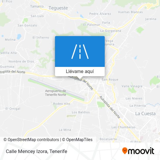 Mapa Calle Mencey Izora
