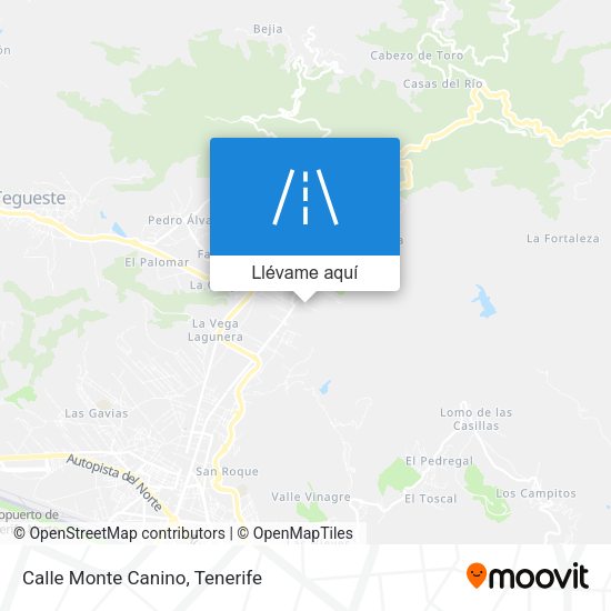 Mapa Calle Monte Canino