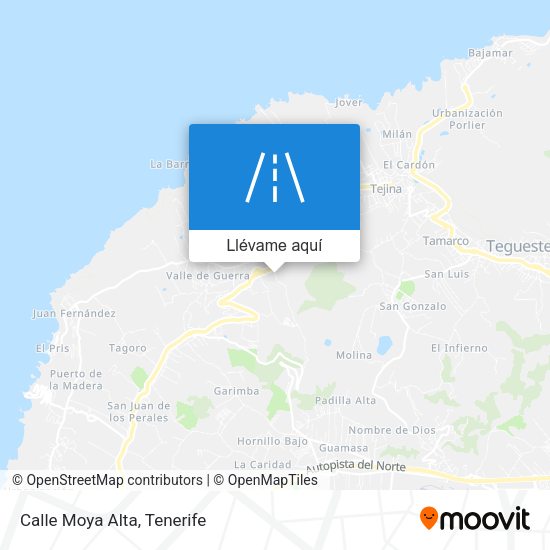 Mapa Calle Moya Alta