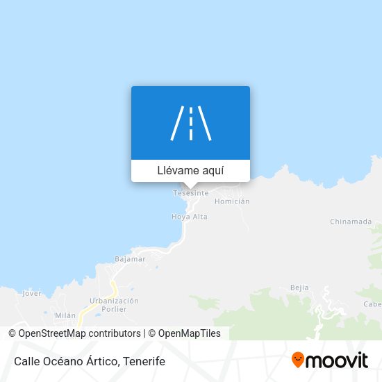Mapa Calle Océano Ártico