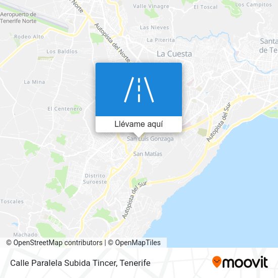 Mapa Calle Paralela Subida Tincer