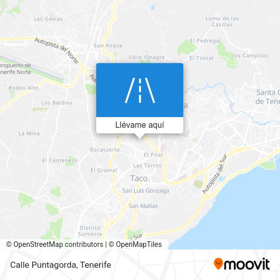 Mapa Calle Puntagorda