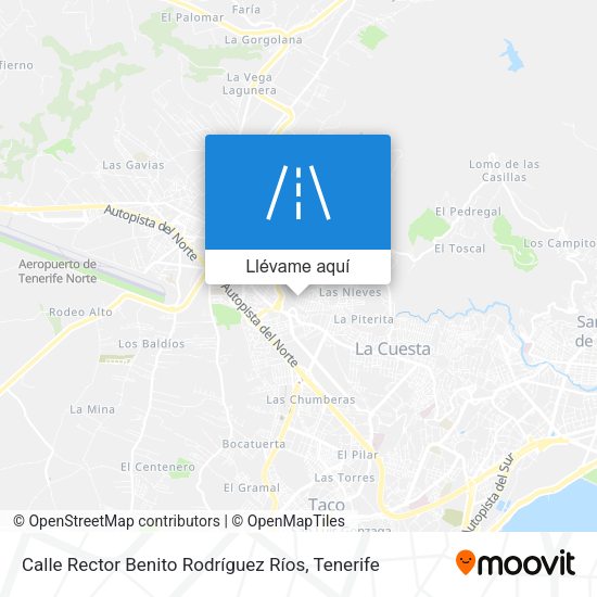 Mapa Calle Rector Benito Rodríguez Ríos