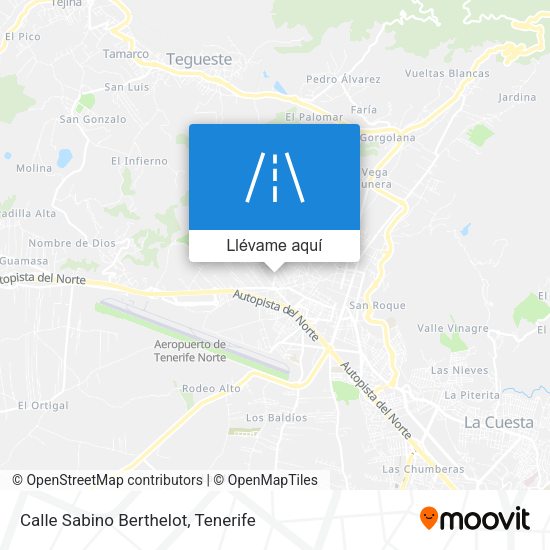 Mapa Calle Sabino Berthelot