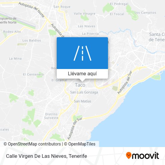 Mapa Calle Virgen De Las Nieves