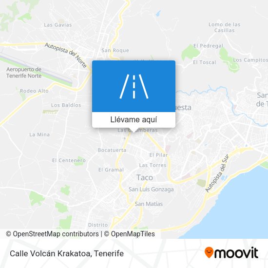 Mapa Calle Volcán Krakatoa