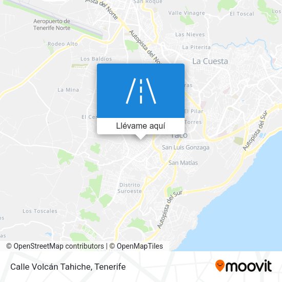 Mapa Calle Volcán Tahiche