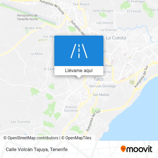 Mapa Calle Volcán Tajuya