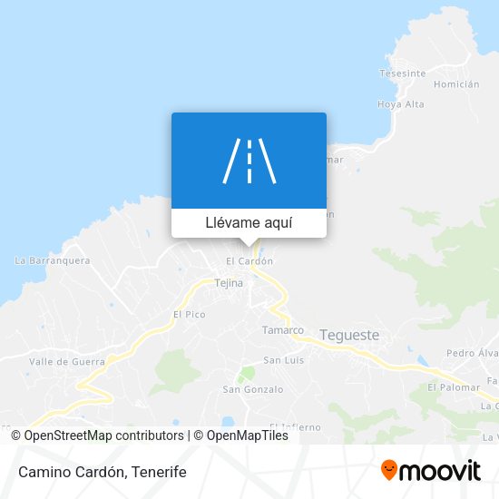 Mapa Camino Cardón