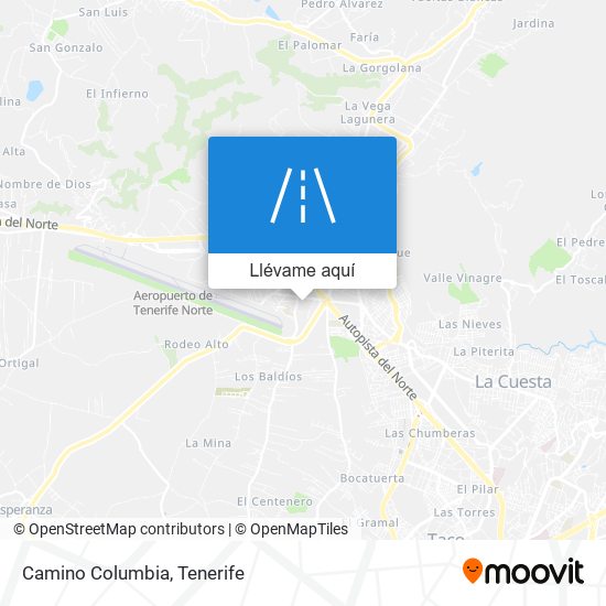 Mapa Camino Columbia