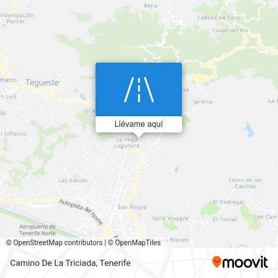 Mapa Camino De La Triciada