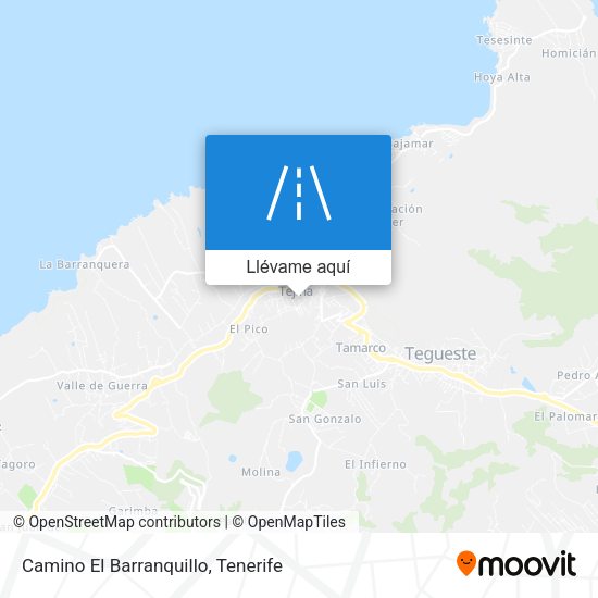 Mapa Camino El Barranquillo