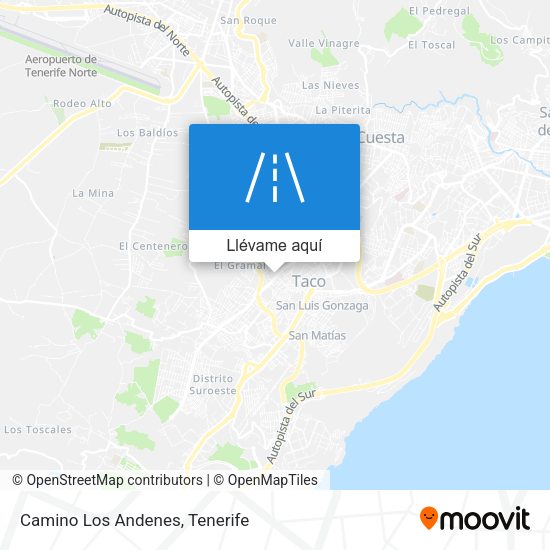Mapa Camino Los Andenes