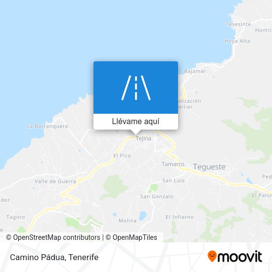 Mapa Camino Pádua