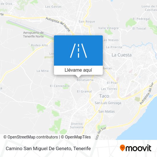 Mapa Camino San Miguel De Geneto