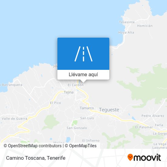Mapa Camino Toscana