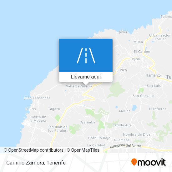 Mapa Camino Zamora