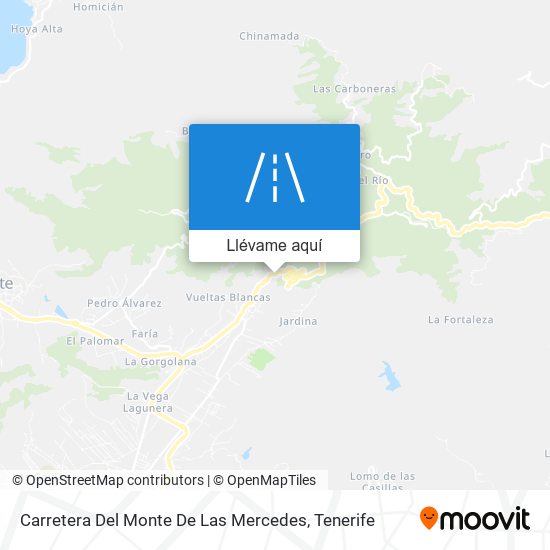 Mapa Carretera Del Monte De Las Mercedes