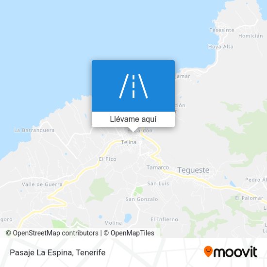 Mapa Pasaje La Espina