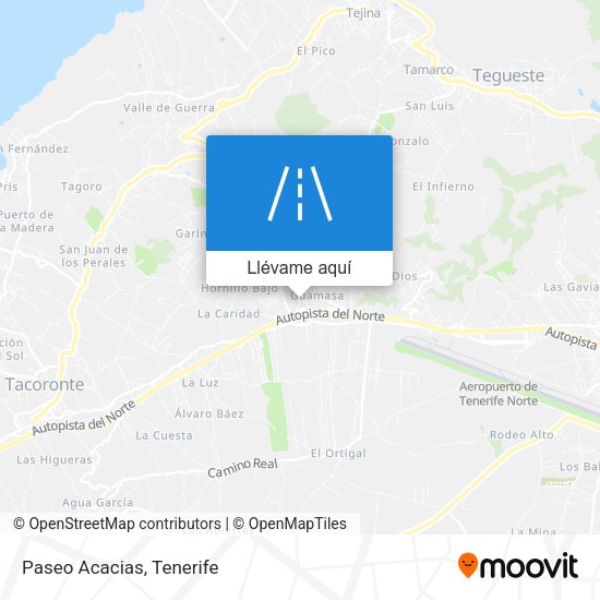 Mapa Paseo Acacias