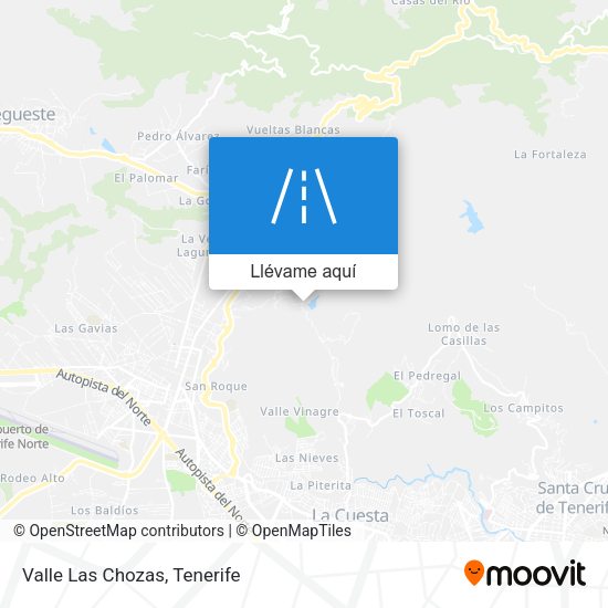 Mapa Valle Las Chozas