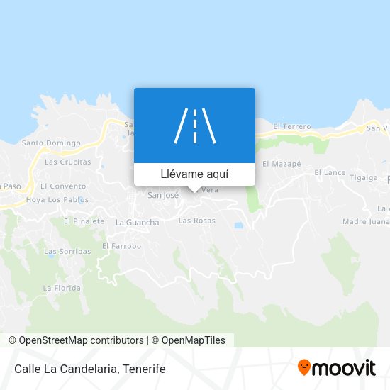 Mapa Calle La Candelaria