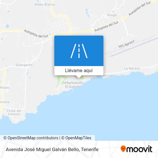 Mapa Avenida José Miguel Galván Bello