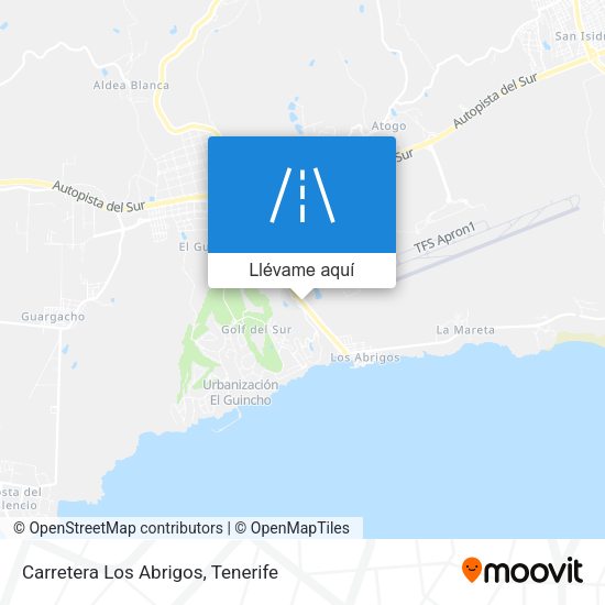 Mapa Carretera Los Abrigos