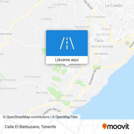 Mapa Calle El Barbuzano