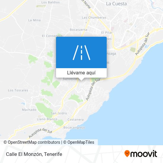 Mapa Calle El Monzón