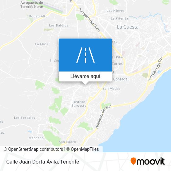 Mapa Calle Juan Dorta Ávila