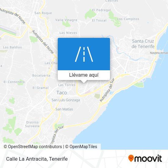 Mapa Calle La Antracita
