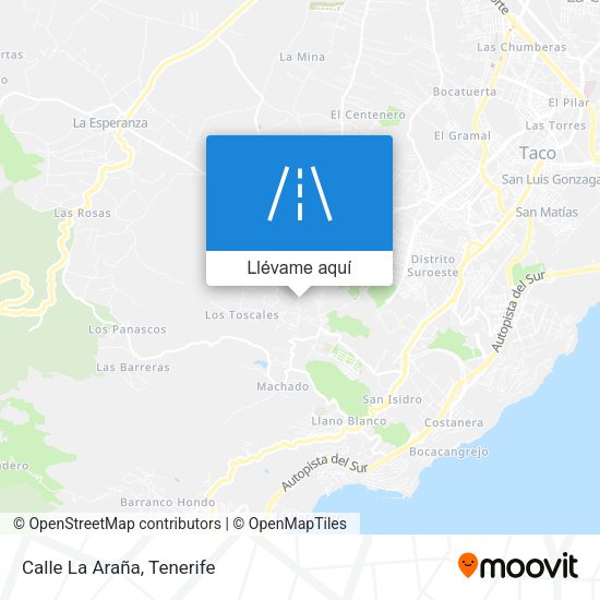 Mapa Calle La Araña