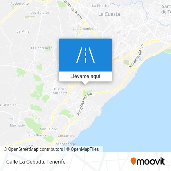 Mapa Calle La Cebada