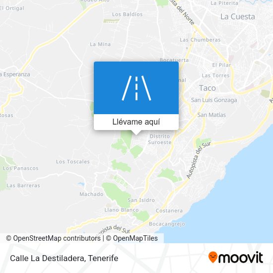 Mapa Calle La Destiladera