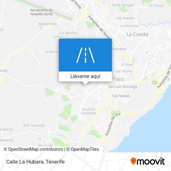 Mapa Calle La Hubara