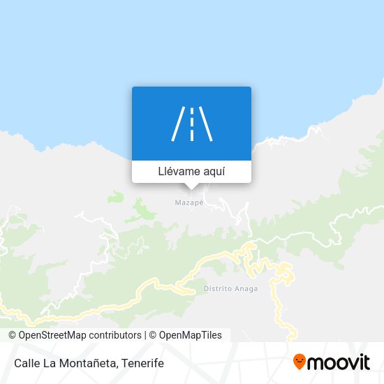 Mapa Calle La Montañeta