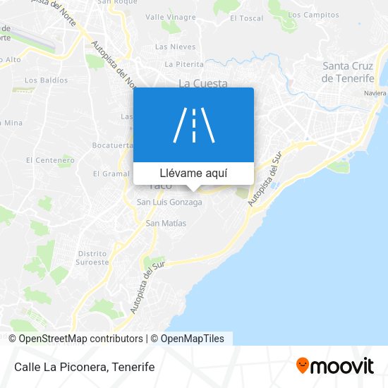 Mapa Calle La Piconera