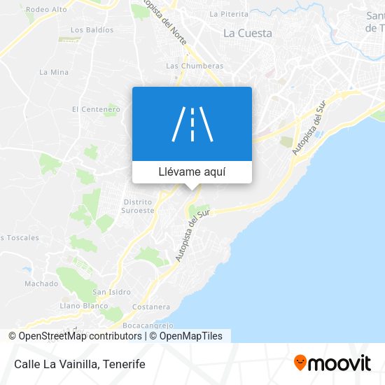 Mapa Calle La Vainilla