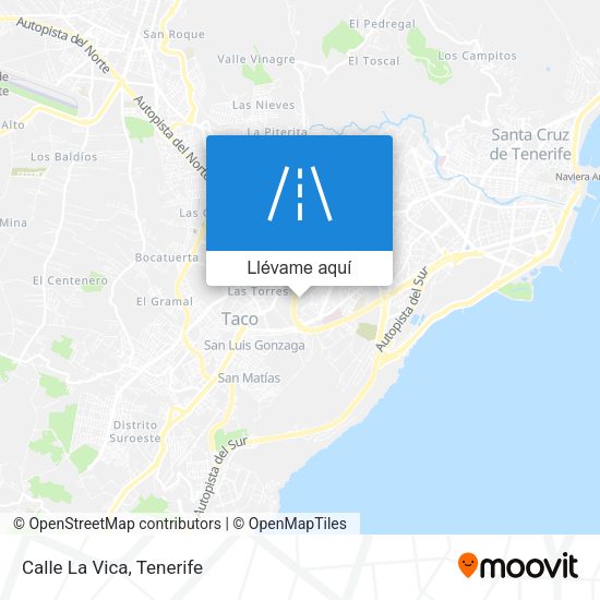 Mapa Calle La Vica