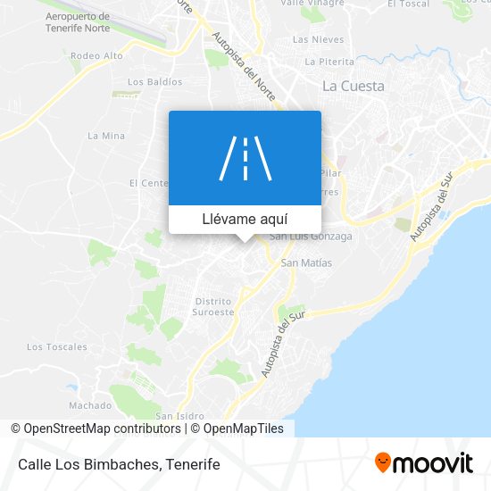 Mapa Calle Los Bimbaches